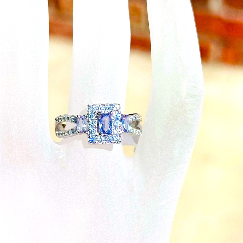Bomb Party 925 Sterling Silver Lavender Cubic Zirconia Ring Size 7